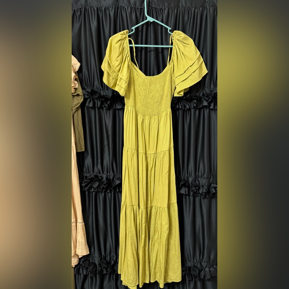 Pinch green maxi dress